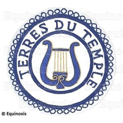 Badge / Macaron GLNF – Petite tenue provinciale – Grand Organiste – Terres du Temple – Brodé main